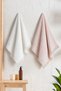 Ann 2-Piece Hand & Face & Head Towel Set - 50X90Cm, 370Gr - 100% Cotton Ultra Soft, High Grammage and Absorbent Texture - 2
