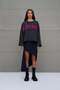Anthracite Printed Oversize Sweater 18057 - 4