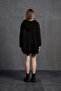 Black Hooded Oversize Sweater 18071 - 5