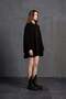 Black Hooded Oversize Sweater 18071 - 4