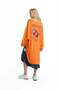 Orange High-Low Printed Sweater 19171 - 4