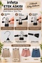 Black Plastic Metal Hanger with Clips for Skirts, Pants and Clothes - 3