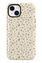 iPhone 15 Compatible - Delicate Flowers, Double Layer Cover, Glossy Surface Protective Case