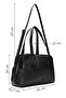 Women's Black Long Strap Shoulder Bag Wb100016Sf - 5