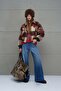 Beige Plaid Bomber Jacket 18142
