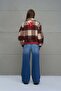 Beige Plaid Bomber Jacket 18142 - 5