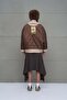 Beige Brown Double-Sided Oversize Jacket 18186 - 4