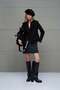 Black Buttoned Jacket 18110 - 2