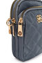 Women's Blue Long Strap Fabric Mini Crossbody Bag Wb100001Kk - 8
