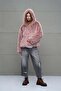 Pink Hooded Oversize Short Jacket 18293 - 2
