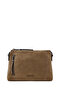 Women's Camel Long Strap Suede Crossbody Bag Ab100001Ks - 6