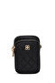 Women's Black Long Strap Fabric Mini Crossbody Bag Wb100001Kk - 6