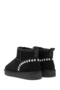 Women's Black Fur Detailed Suede Leather Teddy Boots Wf565000Ds - 7
