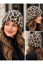 Women's Furry Soft Plush Leopard Beanie - 3