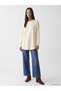 Özmarka New Season Beige Crew Neck Women's Sweatshirt Tunic - 2