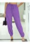 Women's High Waist Lace-Up Parachute Pants with Pockets and Elastic Cuffs - 4