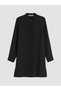 Vizyon New Season Black Judge Collar Women's Shirt Tunic - 5