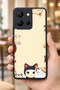 حافظة مقاومة للصدمات متوافقة مع Vivo Y36 مع حماية للكاميرا بنمط ManekiNeko