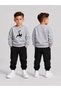 Tracksuit Set Crew Neck Sweatshirt Boys' 2-Piece Printed Top and Bottom Set
