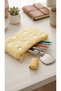 Plush Furry Pen Holder and Makeup Bag Multi-Purpose Organizer Bag with Zipper - 3