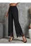 Women's High Waist Diver Pants with Ruffled Hem