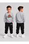 Boys' Crew Neck Sweatshirt Tracksuit Set 2-Piece Printed Top and Bottom Set