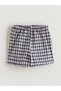 Alita City Lcw Kids Navy Blue Flannel Plaid Short Girls' Skirt with a Difference - 4