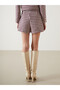 Two Mt Shop Quality Mixed Tweed Plaid Mini Women's Shorts Skirt - 4