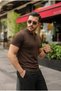 Men's Buttoned Collar Cotton Knitwear T-Shirt - 3