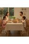 Rectangle Waterproof Table Cloth for Dining Table 4-6 Seater,Cotten-Linen - 3