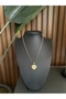 Star Detail Medallion Necklace - 2