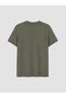 Vizyon New Season Khaki Crew Neck Women's T-Shirt - 3