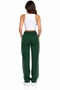 Women's Comfortable Fit Sweatpants with Double Piping on the Sides, Zipper Pocket Detail, Blue, Navy Blue, Black, Burgundy, Khaki, Gray - 4