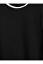 Ozmarka New Season Black Stripe Detailed Soft Touch Women's Sweatshirt Tunic - 8