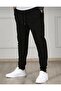 Men's Black Slim Fit Jogger Sweatpants - 3