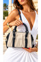 Women's Long Strap Silver Logo Luxury Design Hand and Shoulder Bag Size: 22 X 12 cm - 8