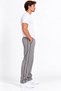 Men's Comfortable Fit Side Double Ribbed Combed Cotton Sweatpants with Zipper Pocket, Straight Leg, Blue, Navy Blue, Black, Burgundy, Khaki, Gray - 4