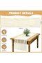 Cheesecloth Table Runner, Table Runner Decoration，Soft Crinkled Boho Rustic Table Runner Soft Crinkl - 3