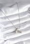 316L Steel Silver Color Bubble "T" Letter Model Women's Necklace - 2