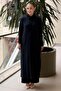 Missdalida Shirt Collar Half Buttoned Knitwear Dress