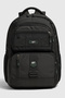 Astel St Multi-Compartment Black Daily and School Backpack - Orthopedic, Water-Repellent Durable Fabric, Green
