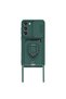 Samsung Galaxy S23 Plus Case Zuma with Ring Silicone with Business Card - Green - 2