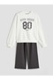 Sparkling Choices from Shining Store Zero Roba Collar Girls' Sweatshirt and Pants - 3