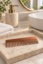 Men's copper hair comb wide tooth 11 cm pocket size - 5