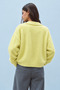 Women's Yellow Shirt Collar Buttoned Soft Textured Knitwear Cardigan - 4