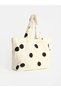Black Polka Dot Patterned Women's Shoulder Bag - 4