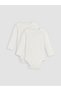 Alita City Farkıyla Lcw Baby White 2-Piece Baby Girl Snap-On Bodysuit