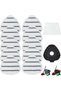 10Pcs Flat Mop Replacement Pads, Spin Mop Pad Replacement, Triangular Mo-p Pads for O-Ceda