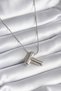 316L Steel Silver Color Bubble "T" Letter Model Women's Necklace