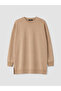 Vizyon New Season Brown Soft Touch Women's Sweatshirt Tunic - 5